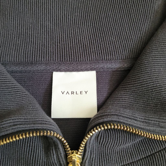 Varley Vine Ribbed Half Zip Pullover Black Women's Small - Picture 3 of 10